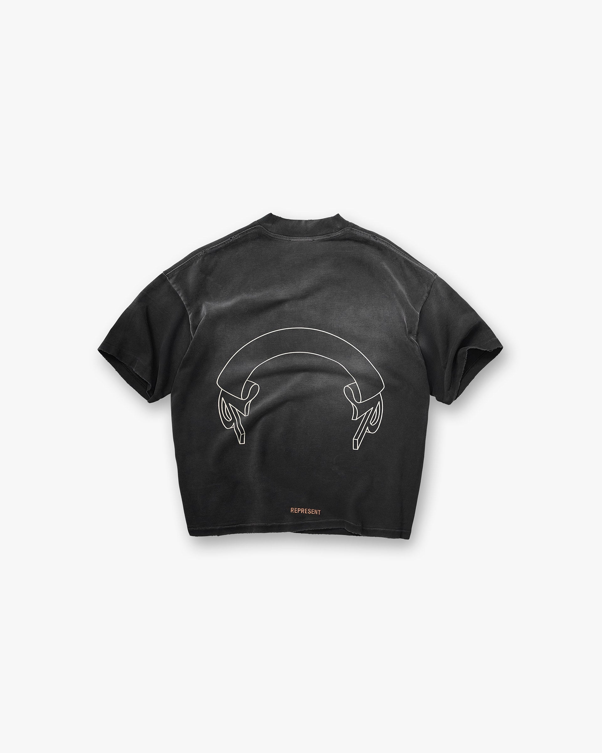 Represent Banner T-Shirt - Stained Black