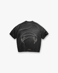 Represent Banner T-Shirt - Stained Black