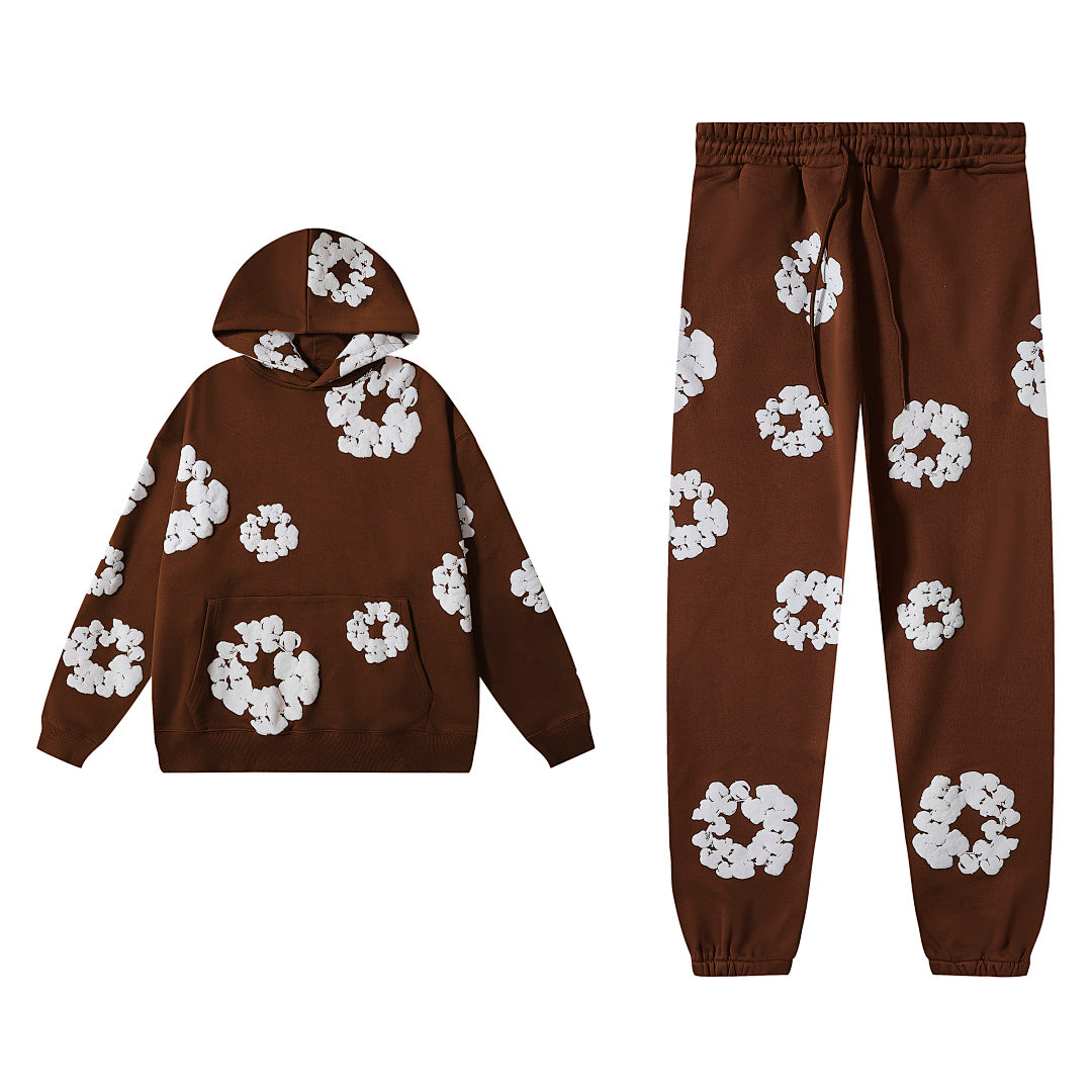 Floral Print Streetwear 2‑Piece Tracksuit
