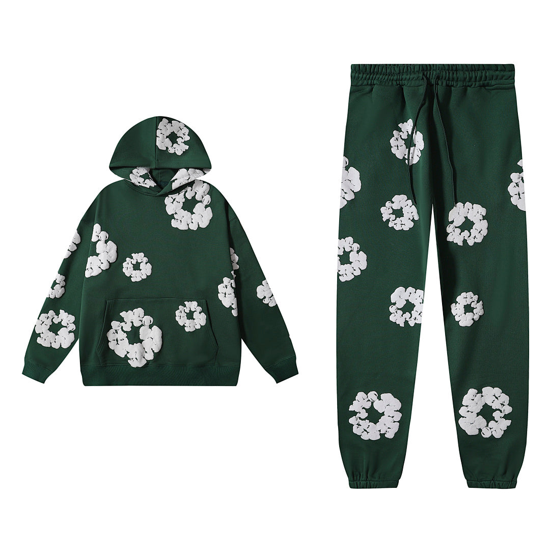 Green Hoodie & Sweatpants Set