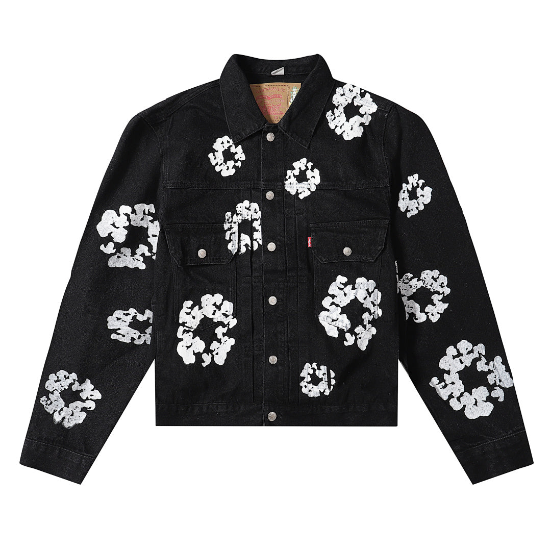 Black Denim Trucker Jacket