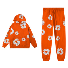 Orange Hoodie & Sweatpants Set