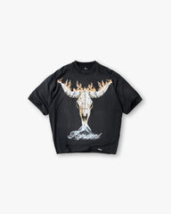 British Cowboys T-Shirt - Stained Black
