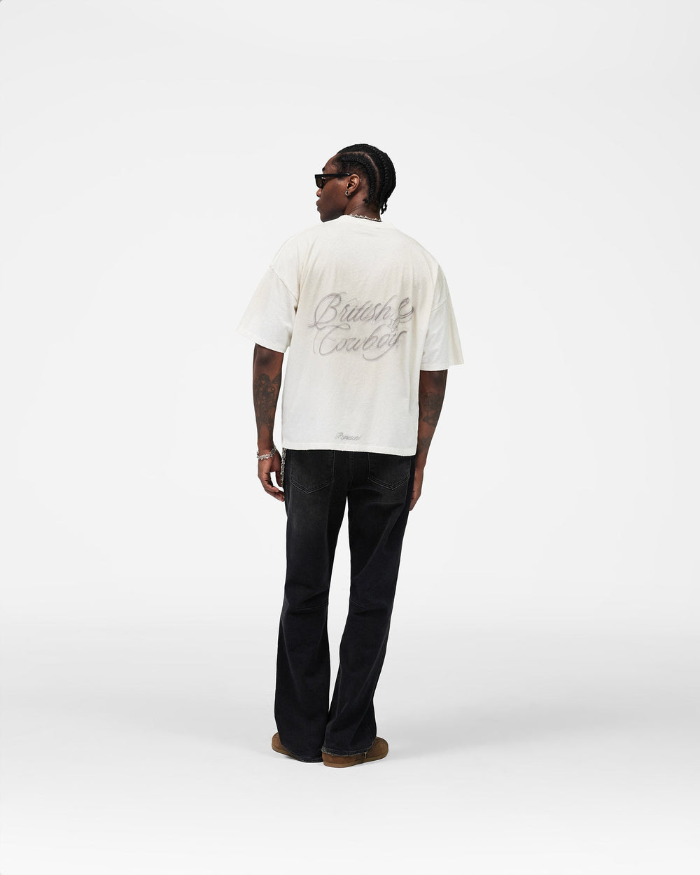 British Cowboys T-Shirt - Washed Ecru