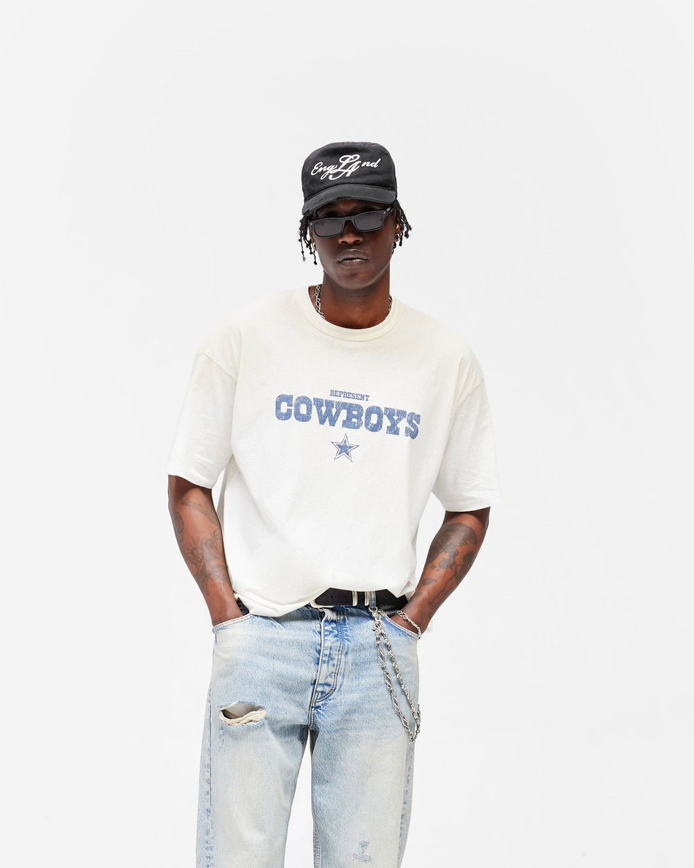 Dallas Cowboys x Represent T-Shirt - Washed Ecru