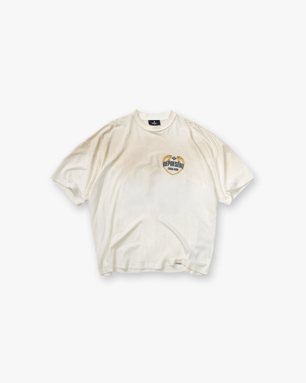 Angel Border T-Shirt - Washed Ecru