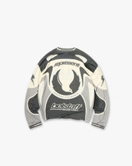 Represent X Belstaff Long Sleeve Racing T-Shirt - Dark Grey