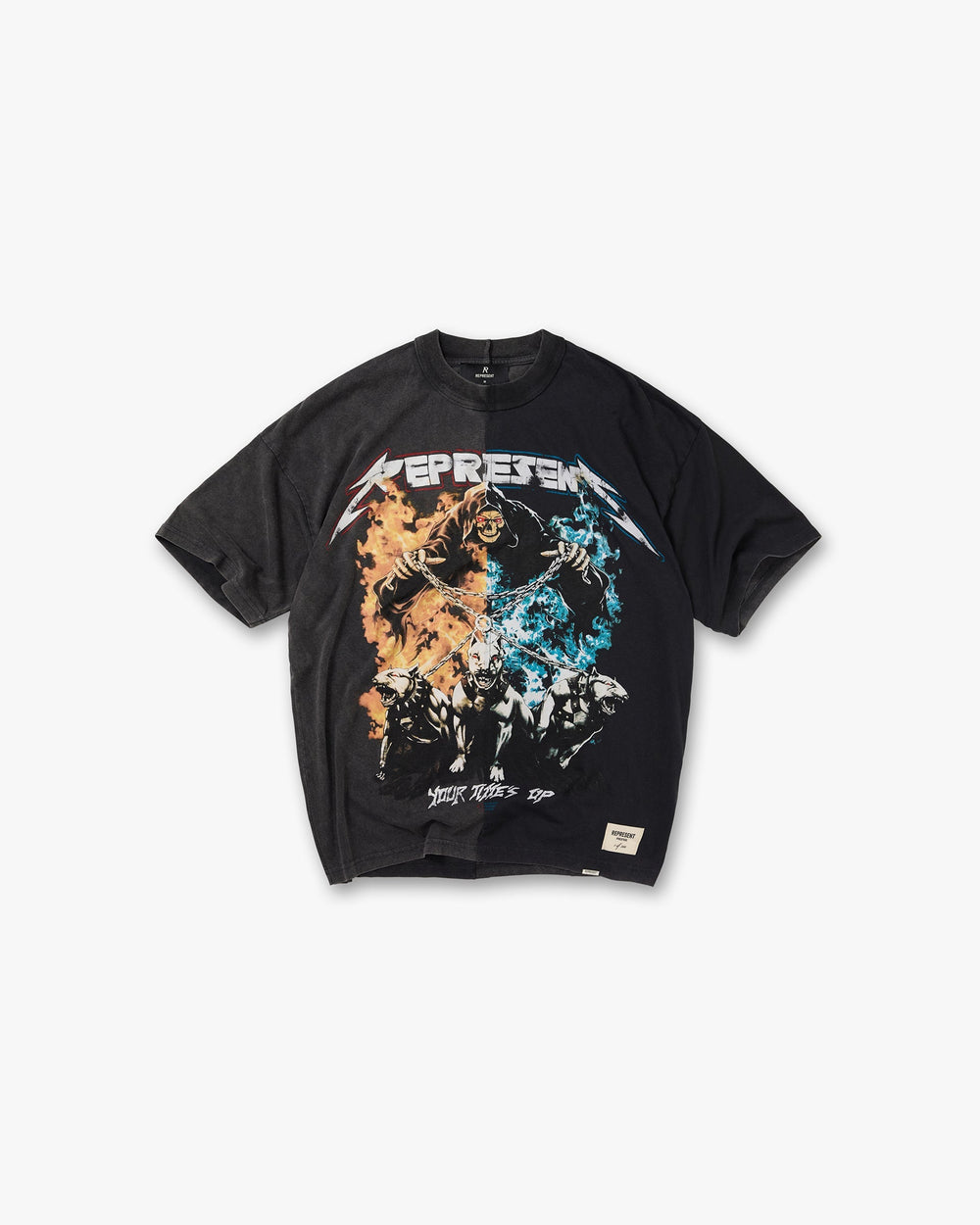 Your Times Up T-Shirt - Vintage Grey Vintage Black