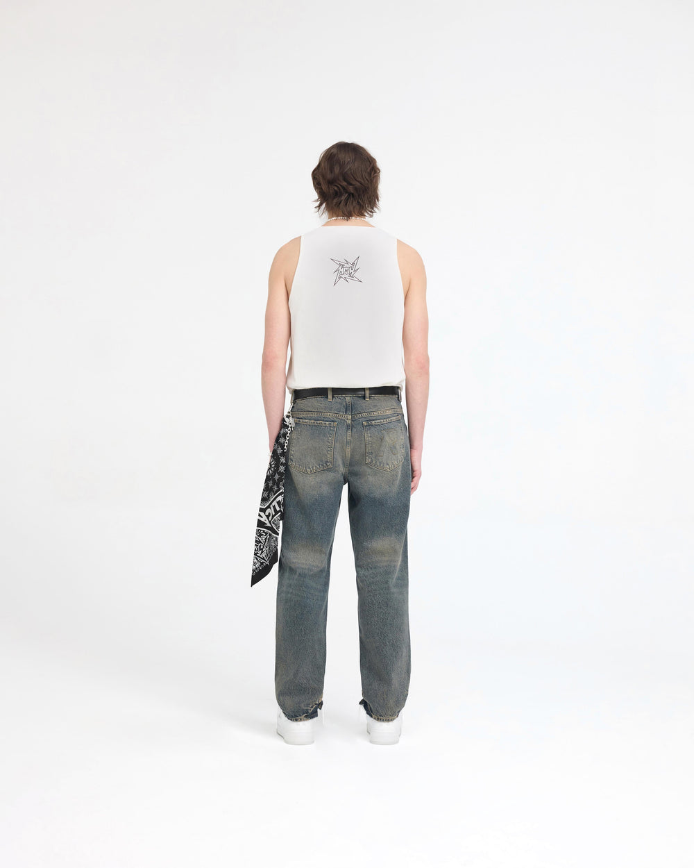 Represent X Metallica Local Crew Vest - Flat White